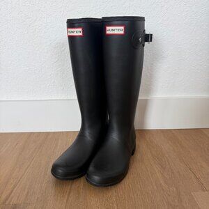 Hunter Women's Original Tall Rain Boots Black US 7